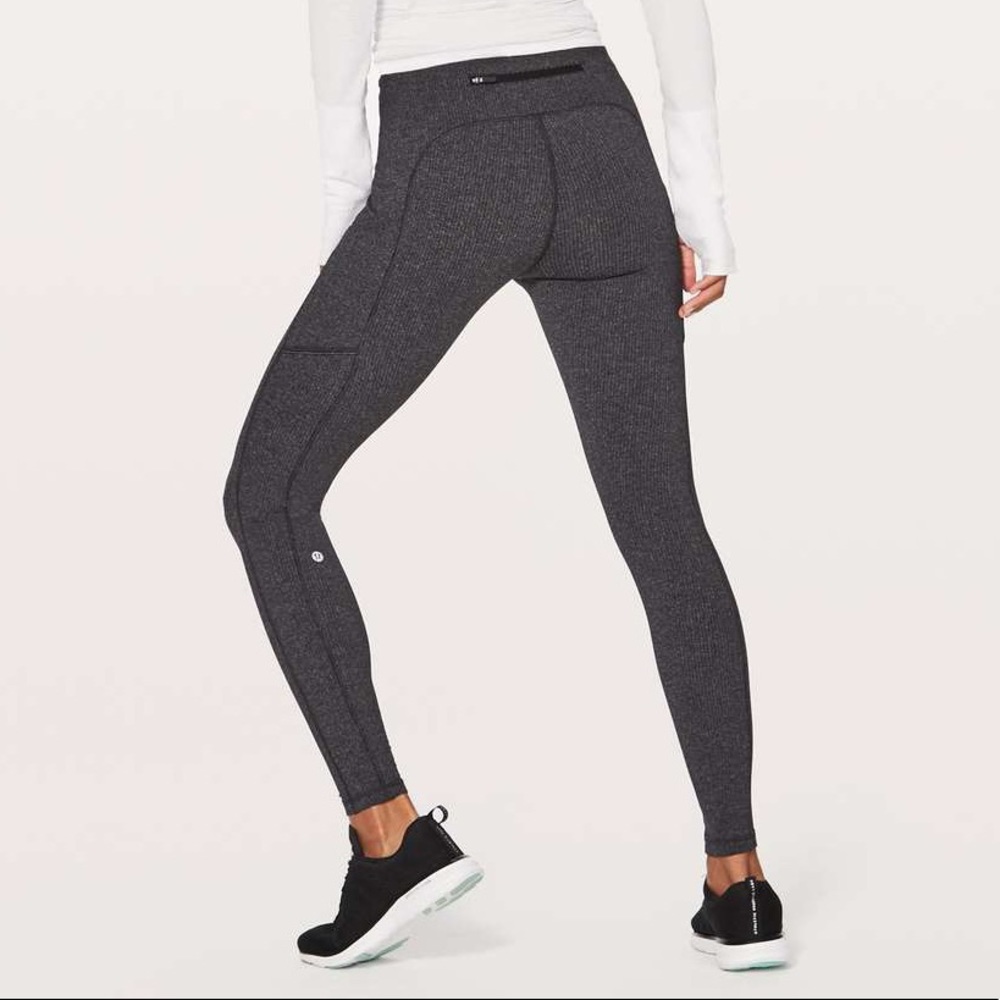 Lululemon Speed Up Tight 28" Power Luxtreme Variegated Knit Black